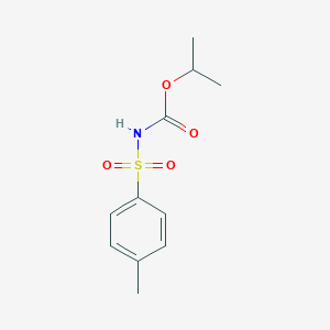 molecular formula C11H15NO4S B099908 Carbamic acid, [(4-methylphenyl)sulfonyl]-, 1-methylethyl ester CAS No. 18303-02-1