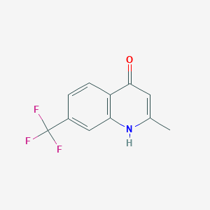 molecular formula C11H8F3NO B099916 4-Hydroxy-2-methyl-7-trifluoromethylquinoline CAS No. 15912-66-0