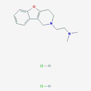 molecular formula C15H22Cl2N2O B009993 2-(3,4-Dihydrobenzofuro[3,2-c]pyridin-2(1H)-yl)-N,N-dimethylethanamine dihydrochloride CAS No. 100347-66-8