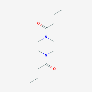 molecular formula C12H22N2O2 B099934 Piperazine, 1,4-dibutyryl- CAS No. 17730-78-8