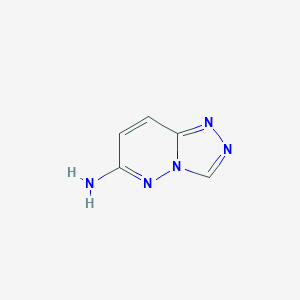molecular formula C5H5N5 B099957 [1,2,4]Triazolo[4,3-b]pyridazin-6-amine CAS No. 19195-46-1