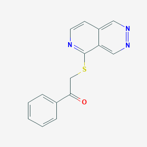 B099976 Acetophenone, 2-(pyrido[3,4-d]pyridazin-5-ylthio)- CAS No. 18599-27-4